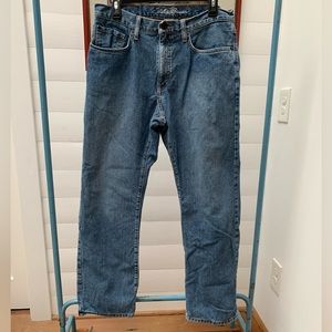 Eddie Bauer Straight Fit Flannel Lined Jeans 32x30